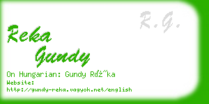 reka gundy business card